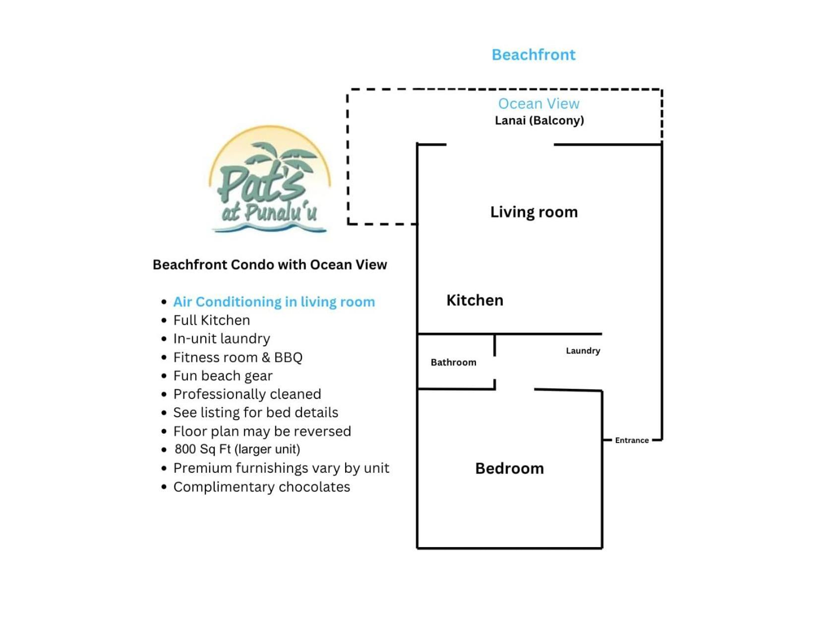 Beautiful Beachfront Condo 拉耶 外观 照片